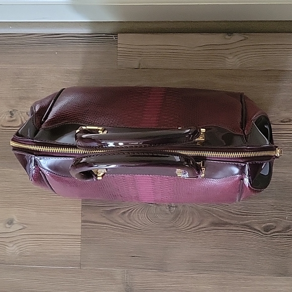 Bebe Burgundy Satchel Bag - Picture 4 of 11